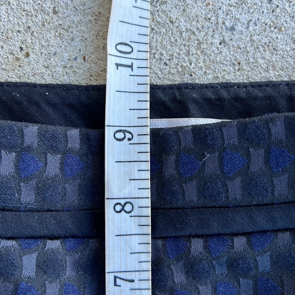Tory Burch Phantom Madison Pant Cropped Black/Navy Size 4 - Picture 10 of 15
